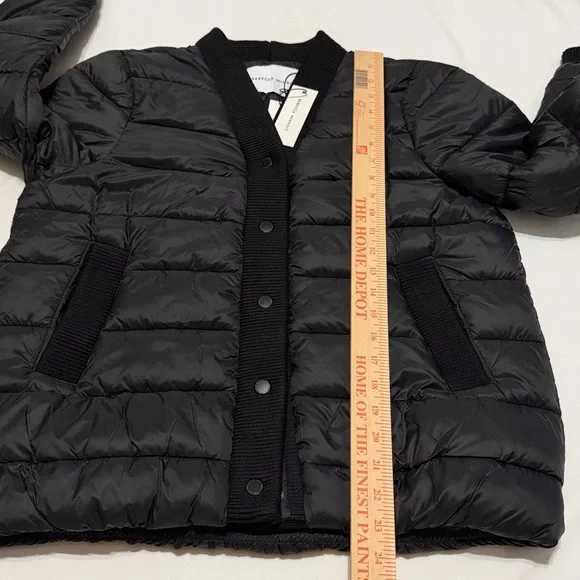Rebecca Minkoff Black Quilted Puffer Jacket M NWT - Picture 9 of 12